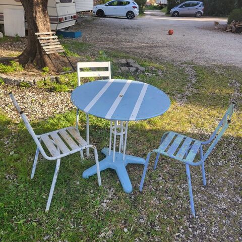 salon de jardin fer forgé ancien Année 50 100 La Farlède (83)