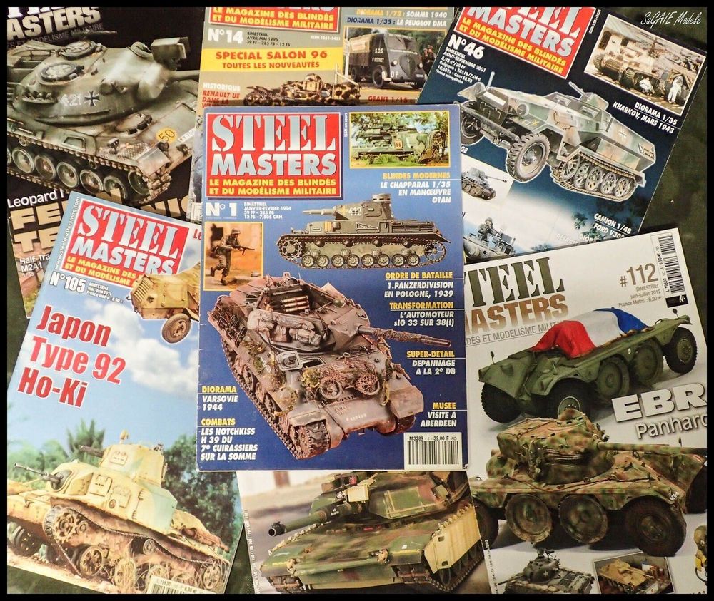 revue steel masters maquette mod&eacute;lisme diorama WW2 blind&eacute; Livres et BD
