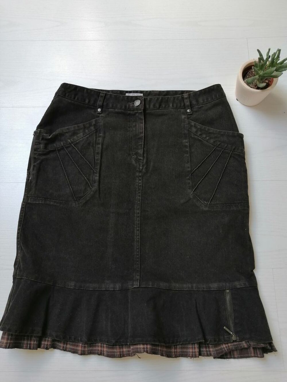 Vintage jupe en jean Vêtements