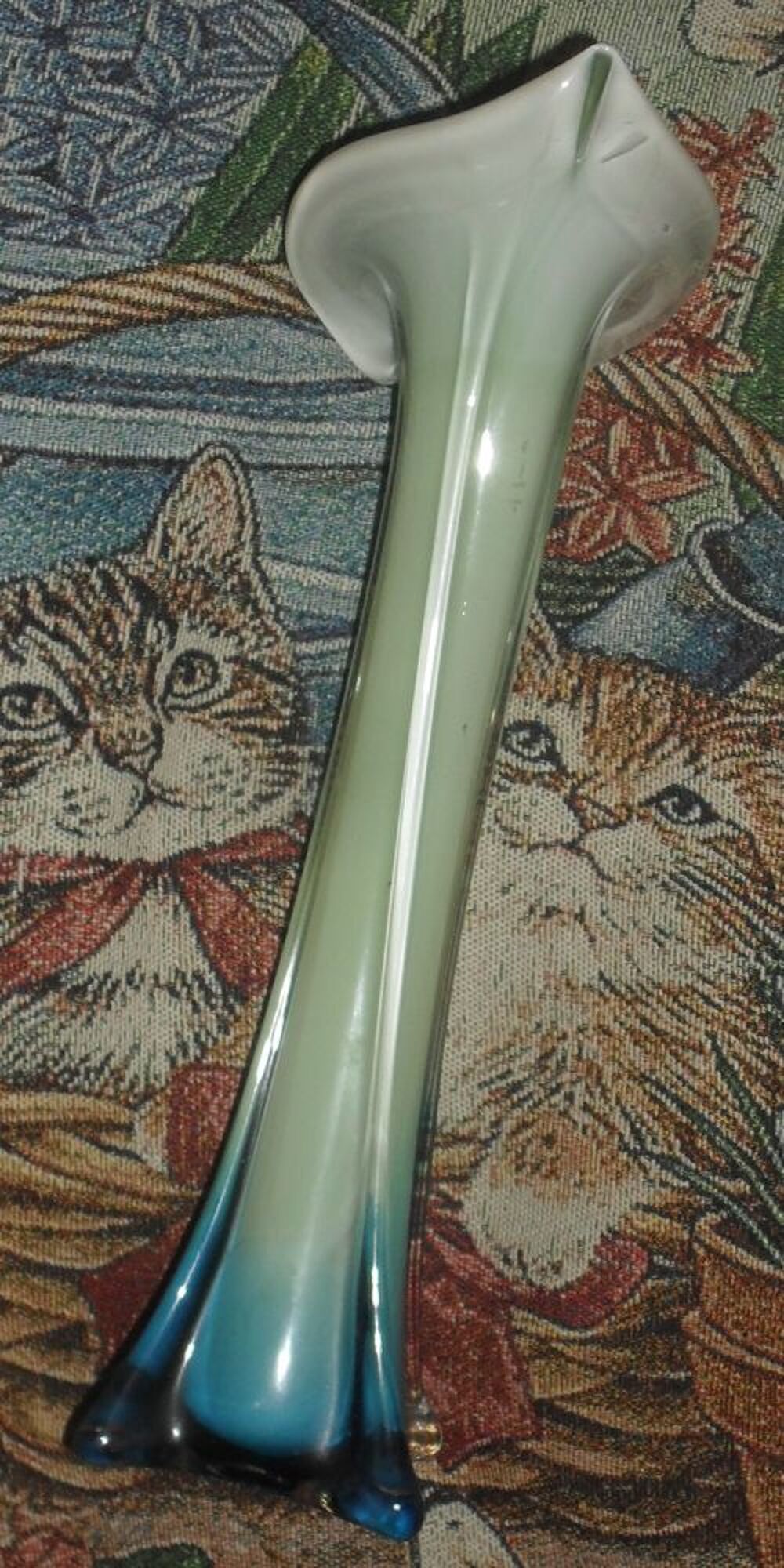 Vase Soliflore vert et bleu Décoration