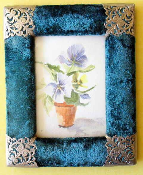 Cadre Napol�on III velours verre bomb�  50 Issy-les-Moulineaux (92)