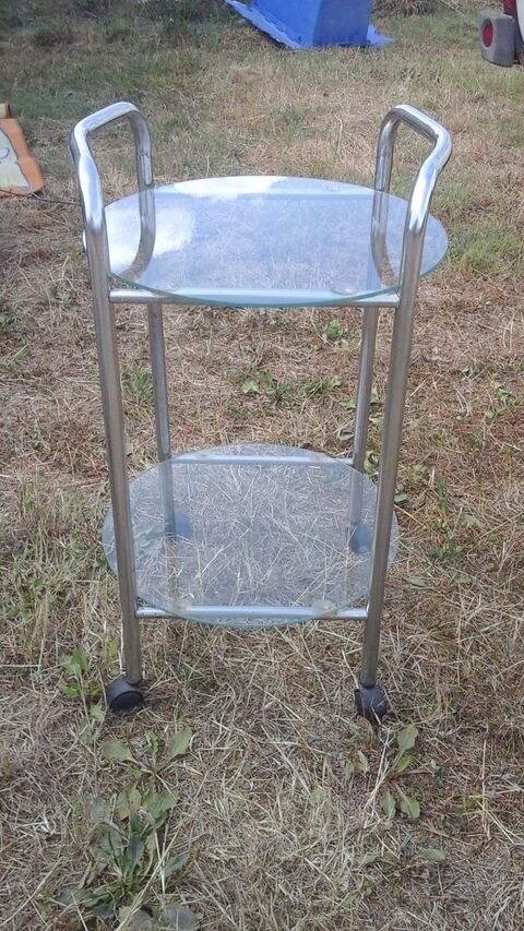 Desserte ronde inox et verre 20 Royan (17)