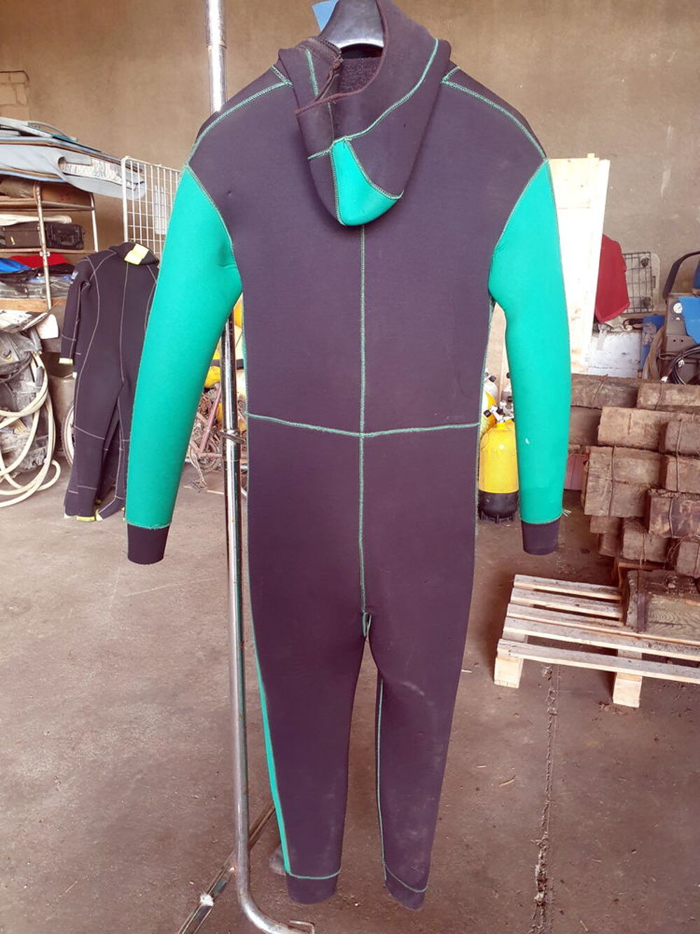 GOLD SUIT Int&eacute;grale de 7mm T3 Homme noir-vert Sports
