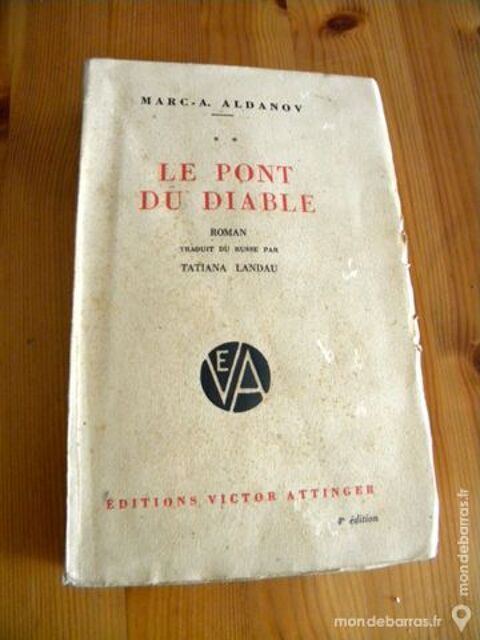 Le Pont du Diable de Marc A. Aldanov - 1918 6 Villeurbanne (69)