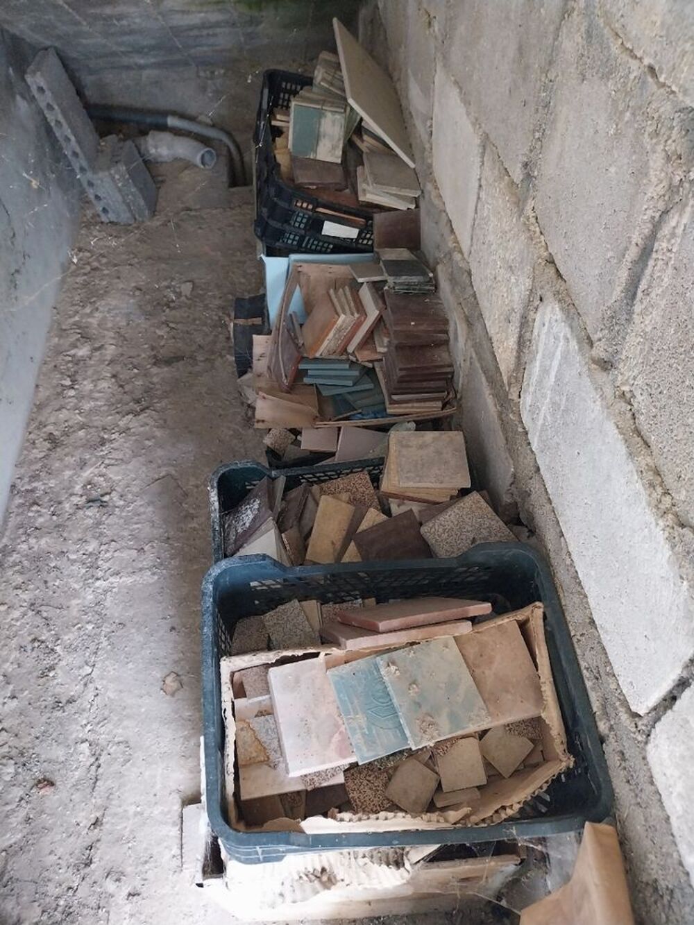 Donne vieux carrelage ancien vintage grosse quantit&eacute; Bricolage