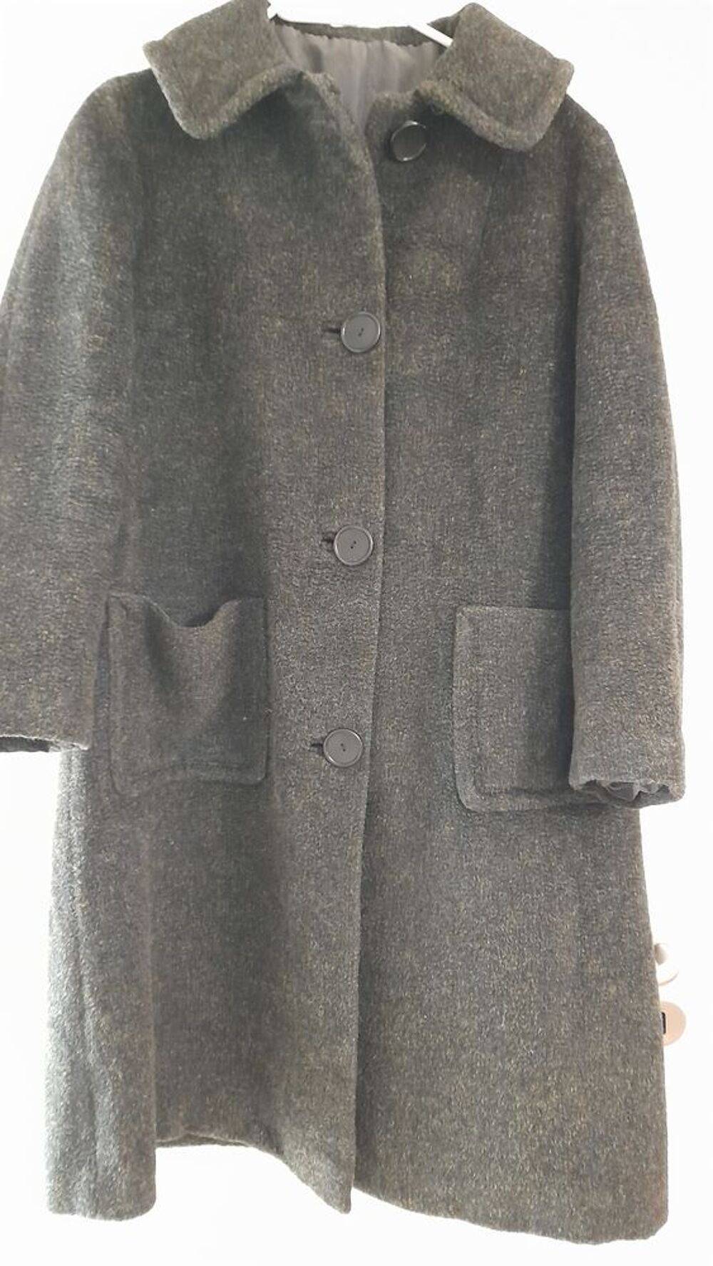 MANTEAU NOIR CHINE Vêtements
