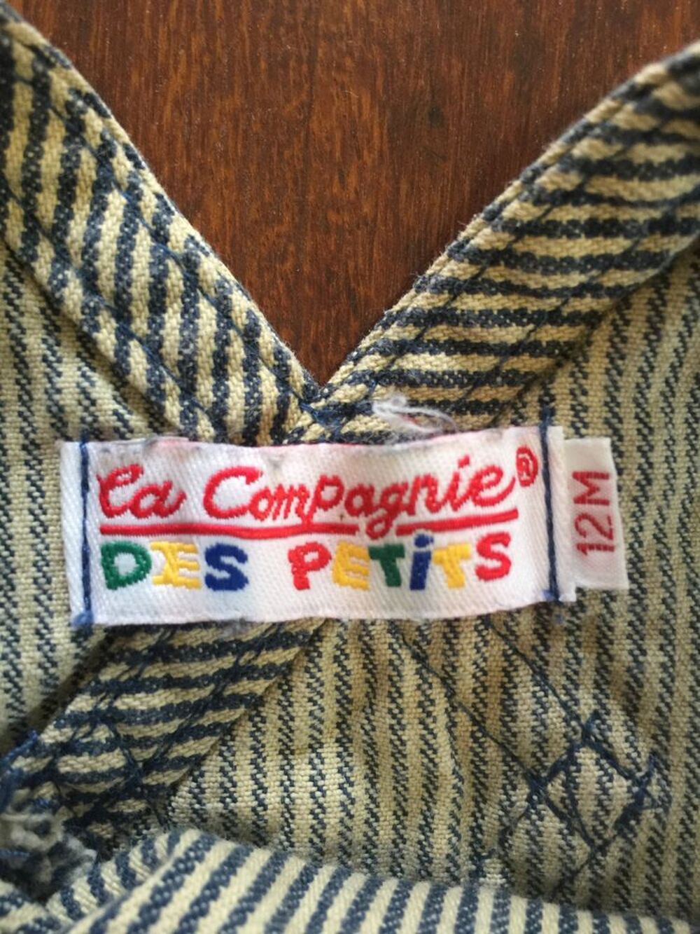 Salopette enfant gar&ccedil;on ray&eacute;e " La compagnie des petit V�tements enfants