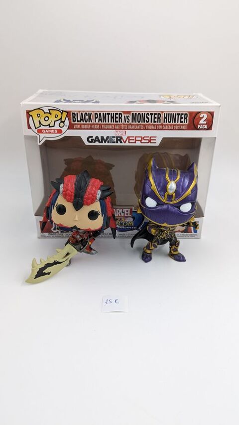 Figurines Pop Black Panther vs Monster Hunter 2 Pack neuf 25 Vulbens (74)