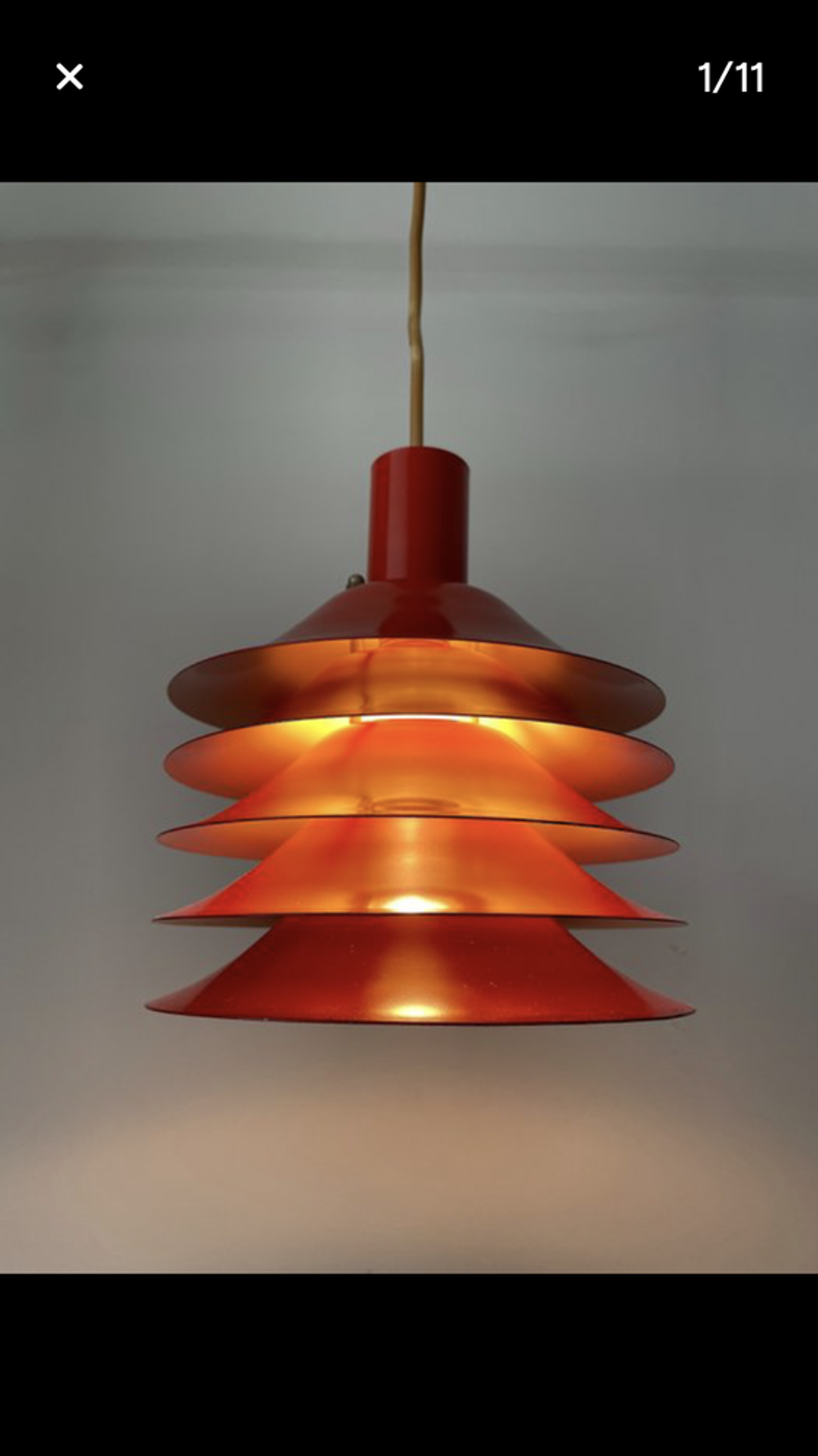 Suspension Danoise ann&eacute;es 60 Abo Randers Décoration