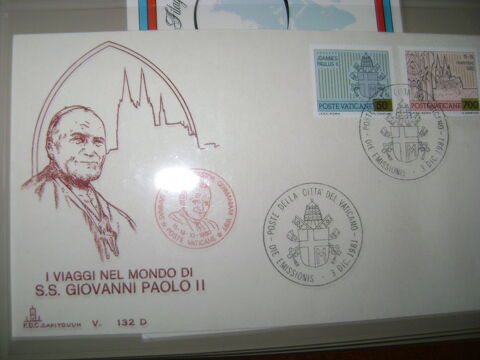 Collection Enveloppes timbrées du Pape Jean-Paul II 8100 Saint-Laurent-sur-Gorre (87)