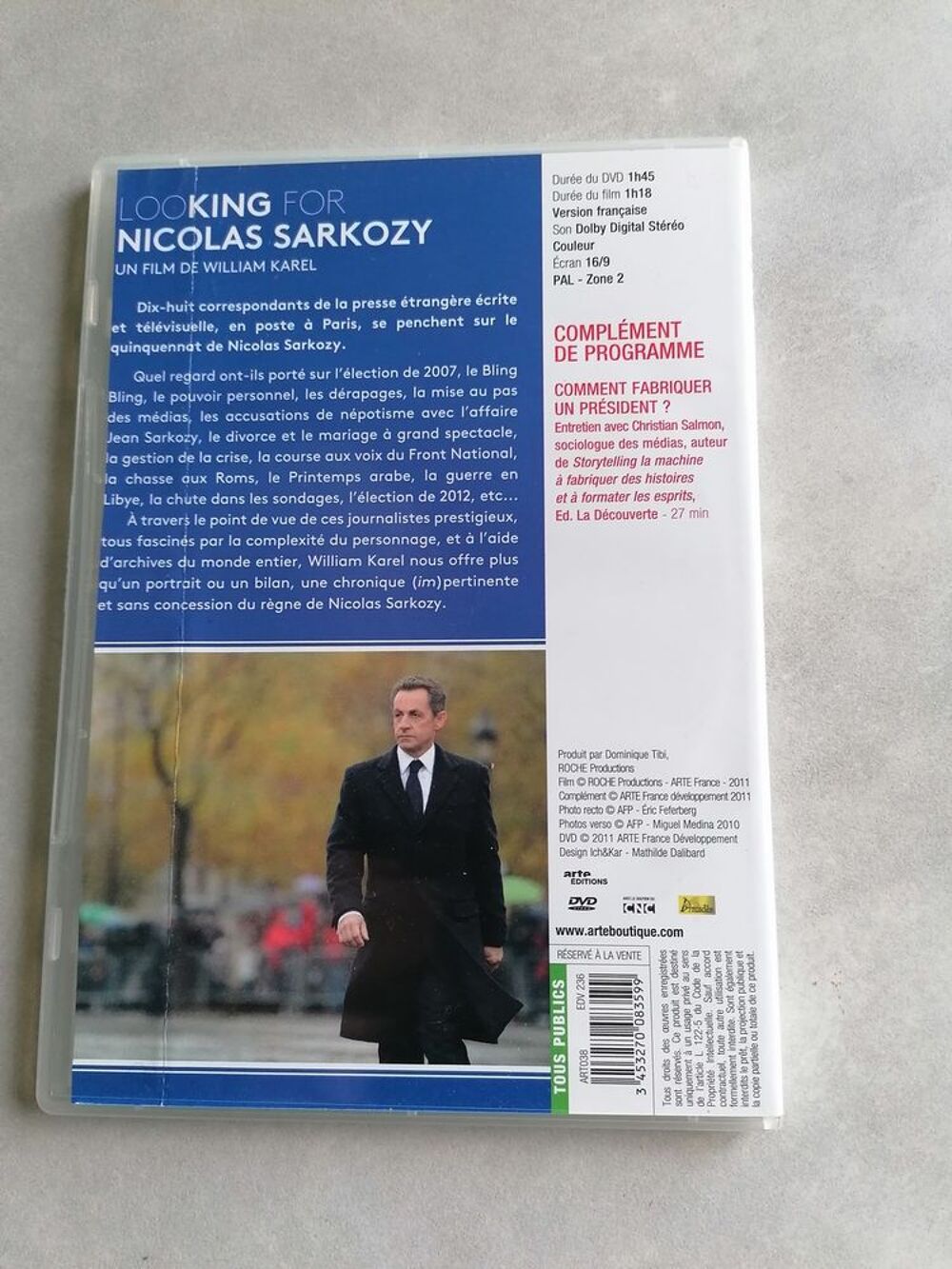 DVD Nicolas Sarkozy DVD et blu-ray