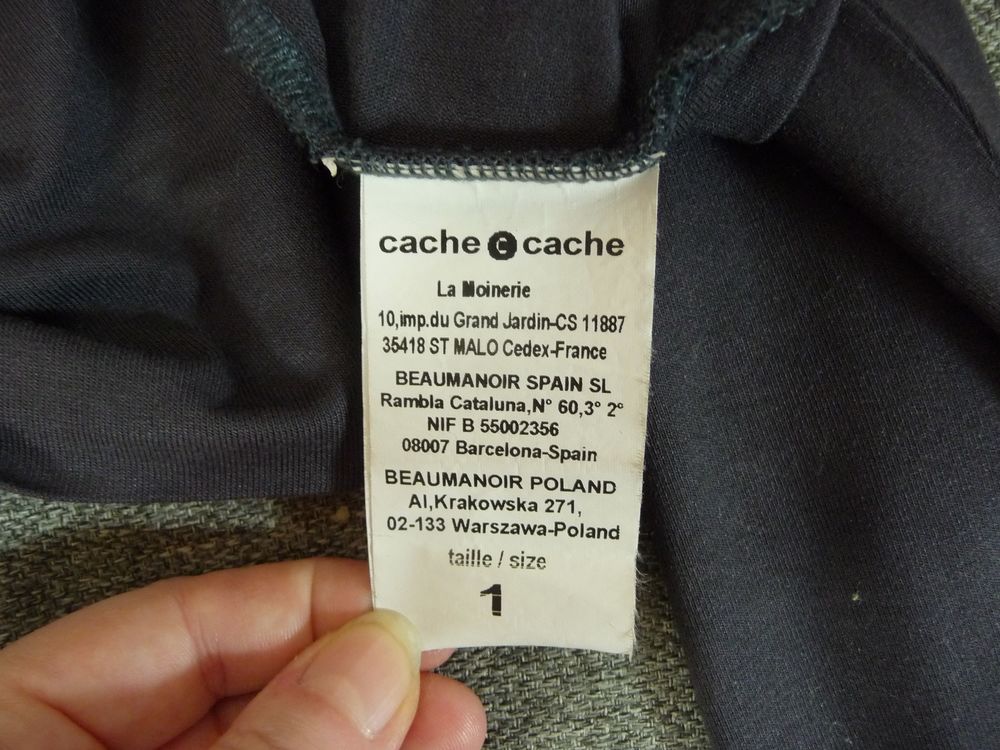 Gilet/ Bol&eacute;ro/ Top Violet Prune Manches Longues- Cache Cache Vêtements