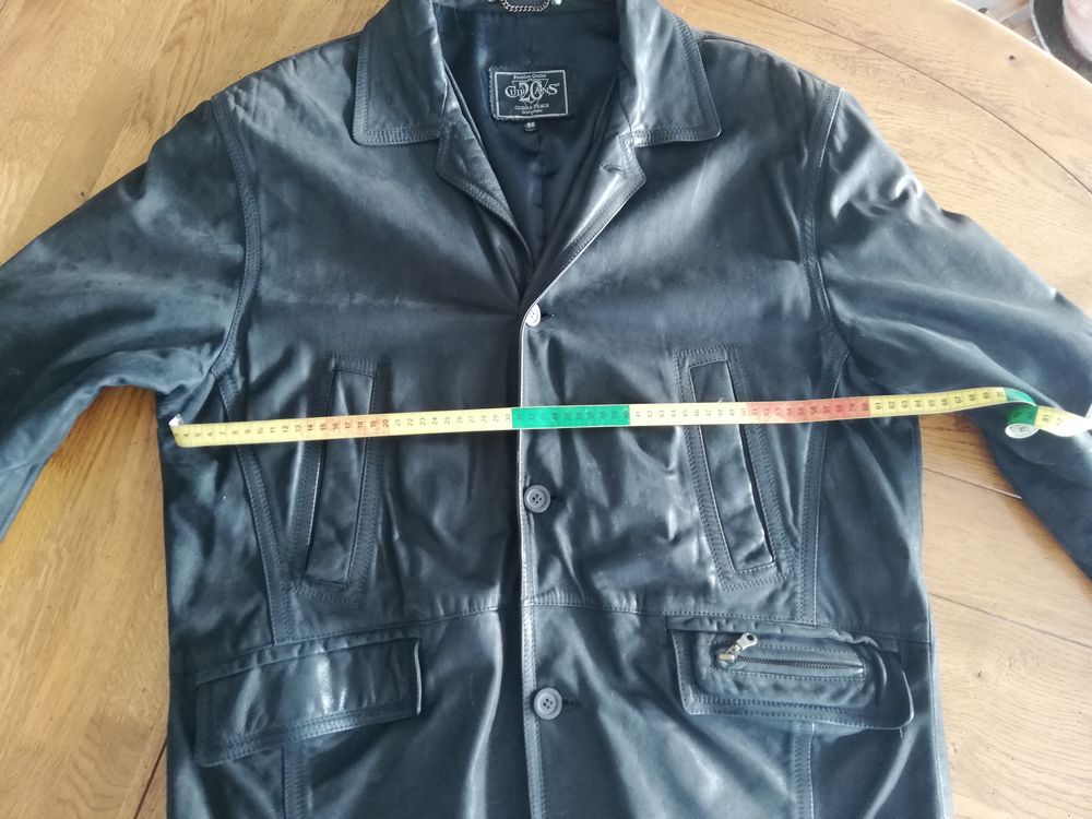 Manteau / Veste cuir 3/4 Homme taille XL Vêtements