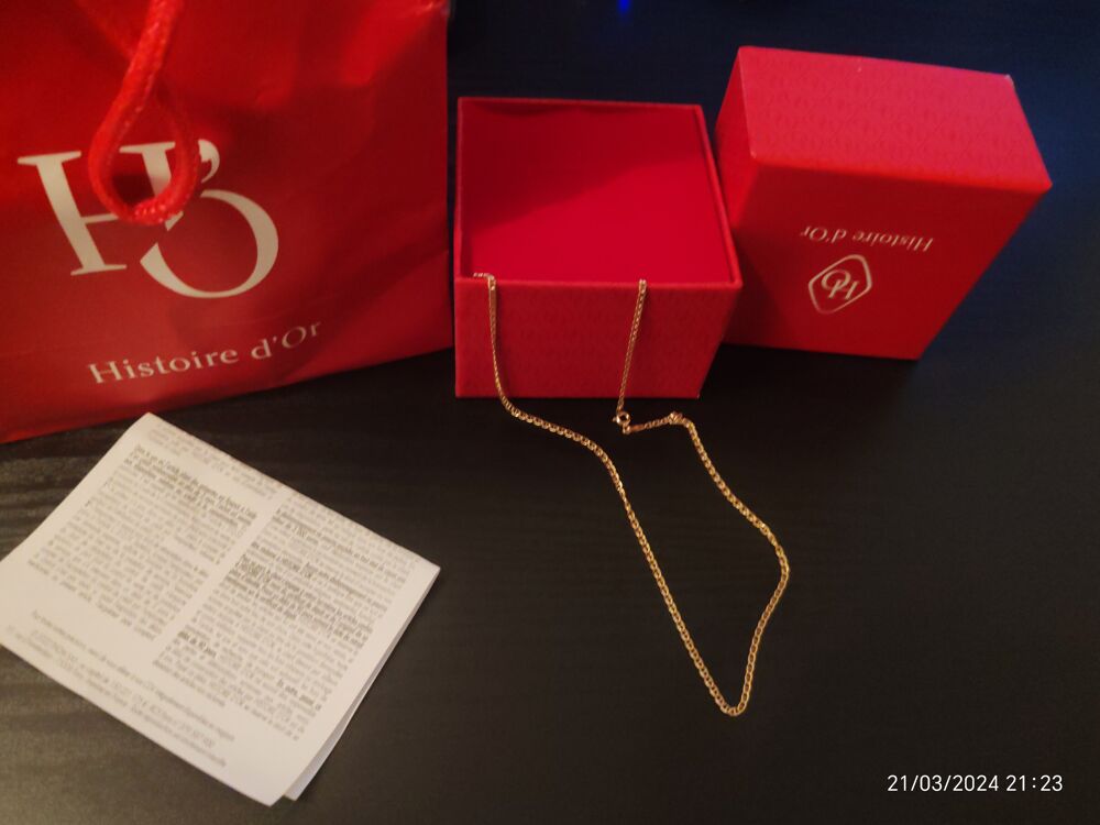 Collier Or jaune Histoire D'or Bijoux et montres