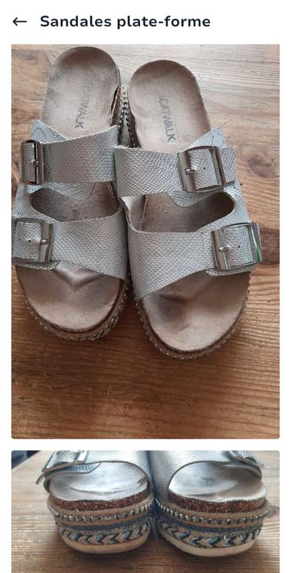 sandales plate-forme Chaussures
