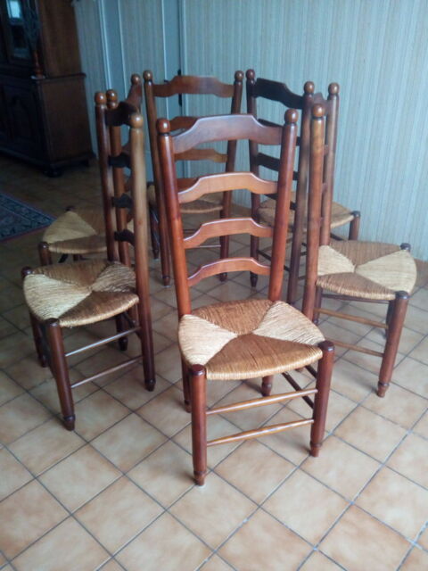 lot de 6 chaises pailles. 60 Rez (44)