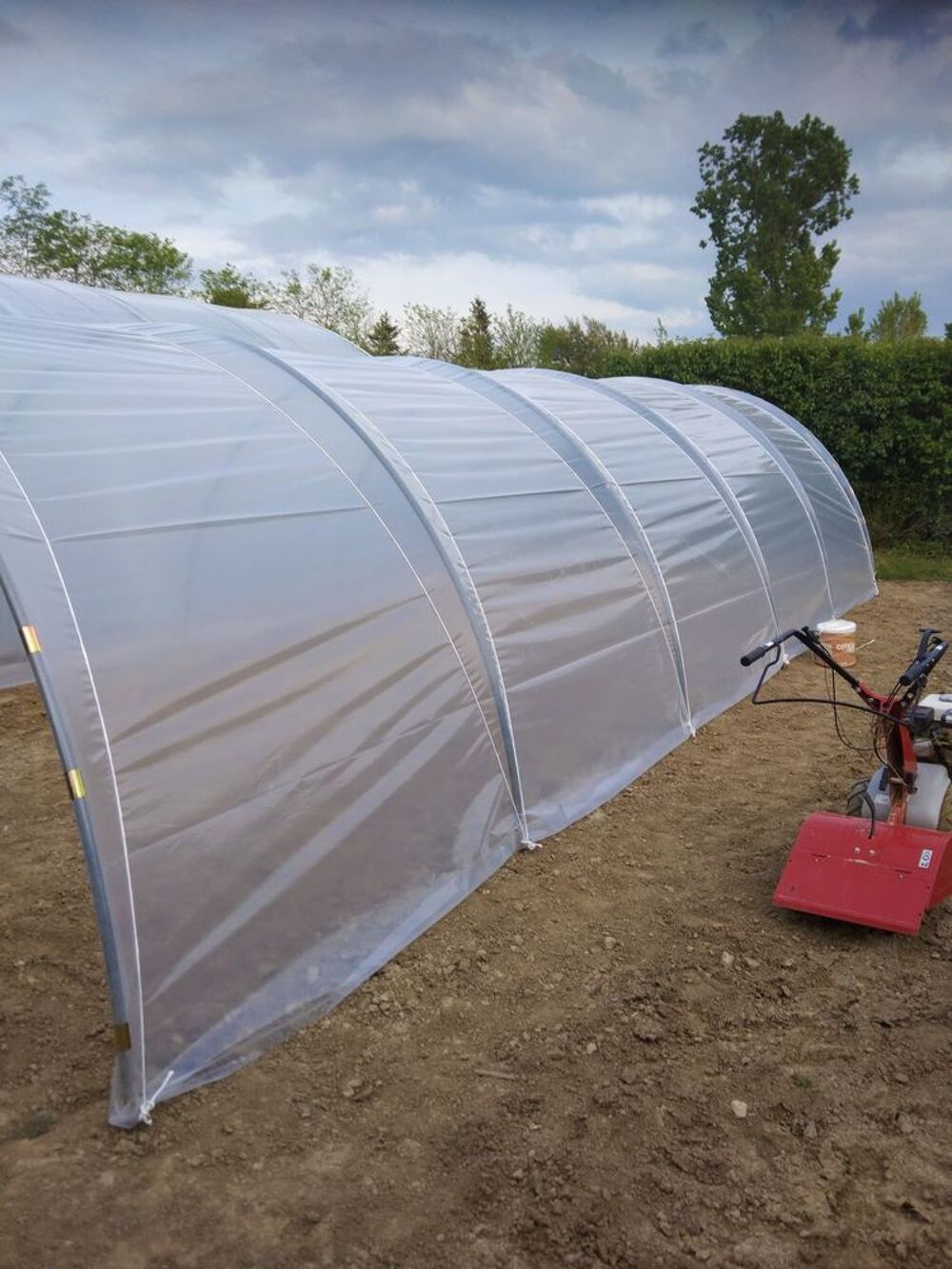 SERRE TUNNEL PRO 50 M2 10M LONG 5M LARGE 2,10M HAUT Jardin