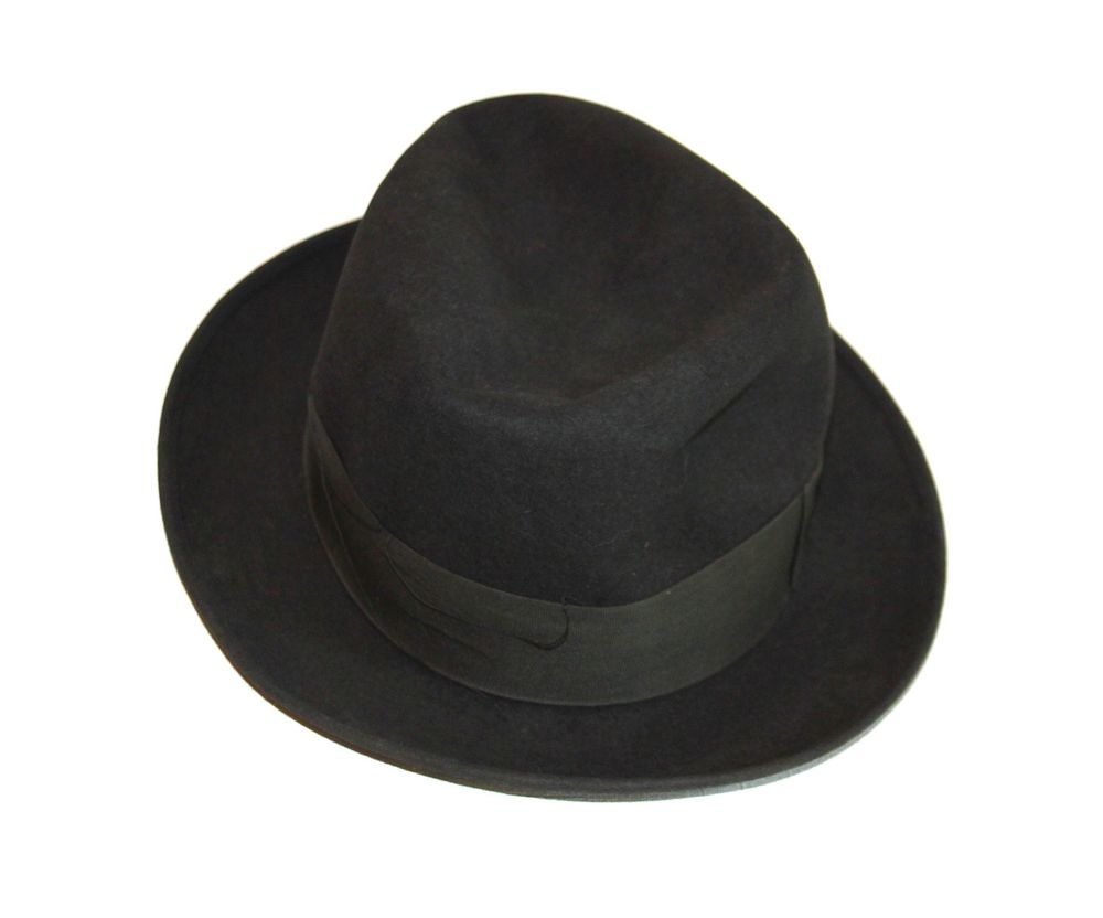 Chapeau feutre noir homme G&eacute;rard Sools Paris. Mossant Vêtements