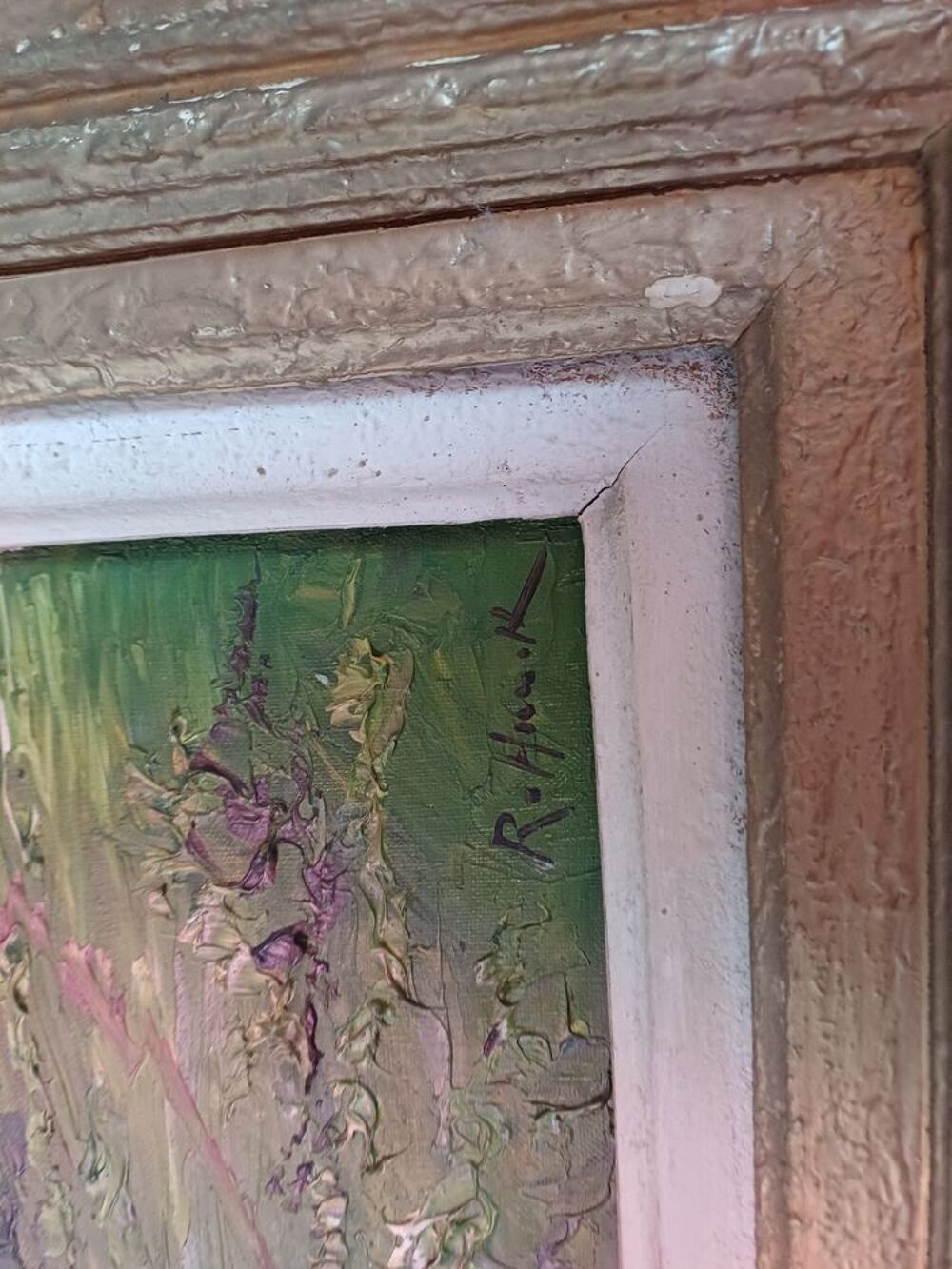 Tableau sign&eacute; achet&eacute; sur les quais de seine Décoration