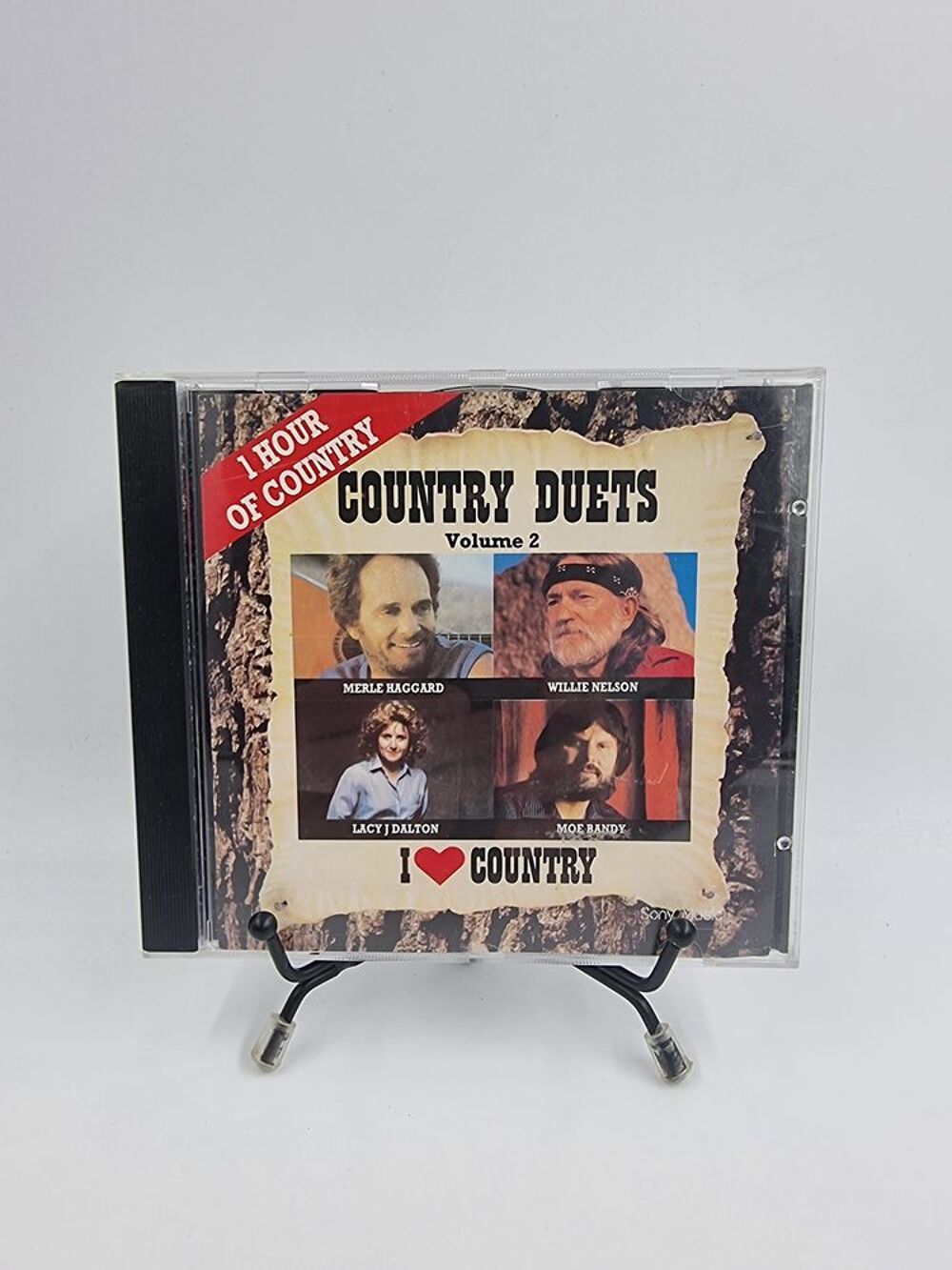 CD de musique Country Duets Volume 2 avec boite CD et vinyles