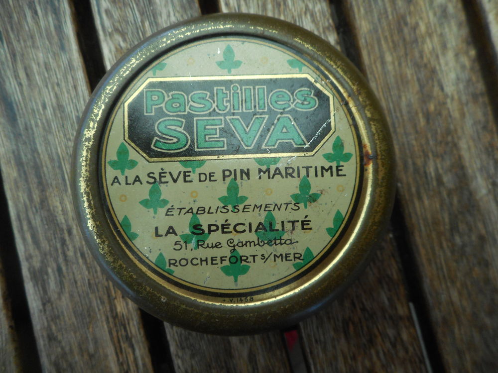 Bo&icirc;te vide de pastilles Seva 
