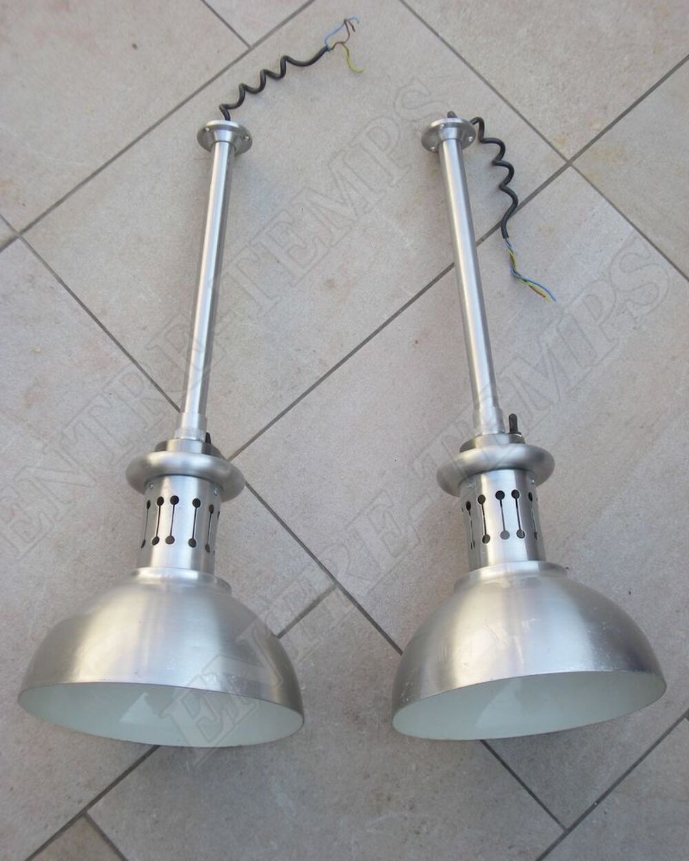 2 SUSPENSIONS LAMPE INDUSTRIELLE ATELIER D&Eacute;CO LOFT Décoration