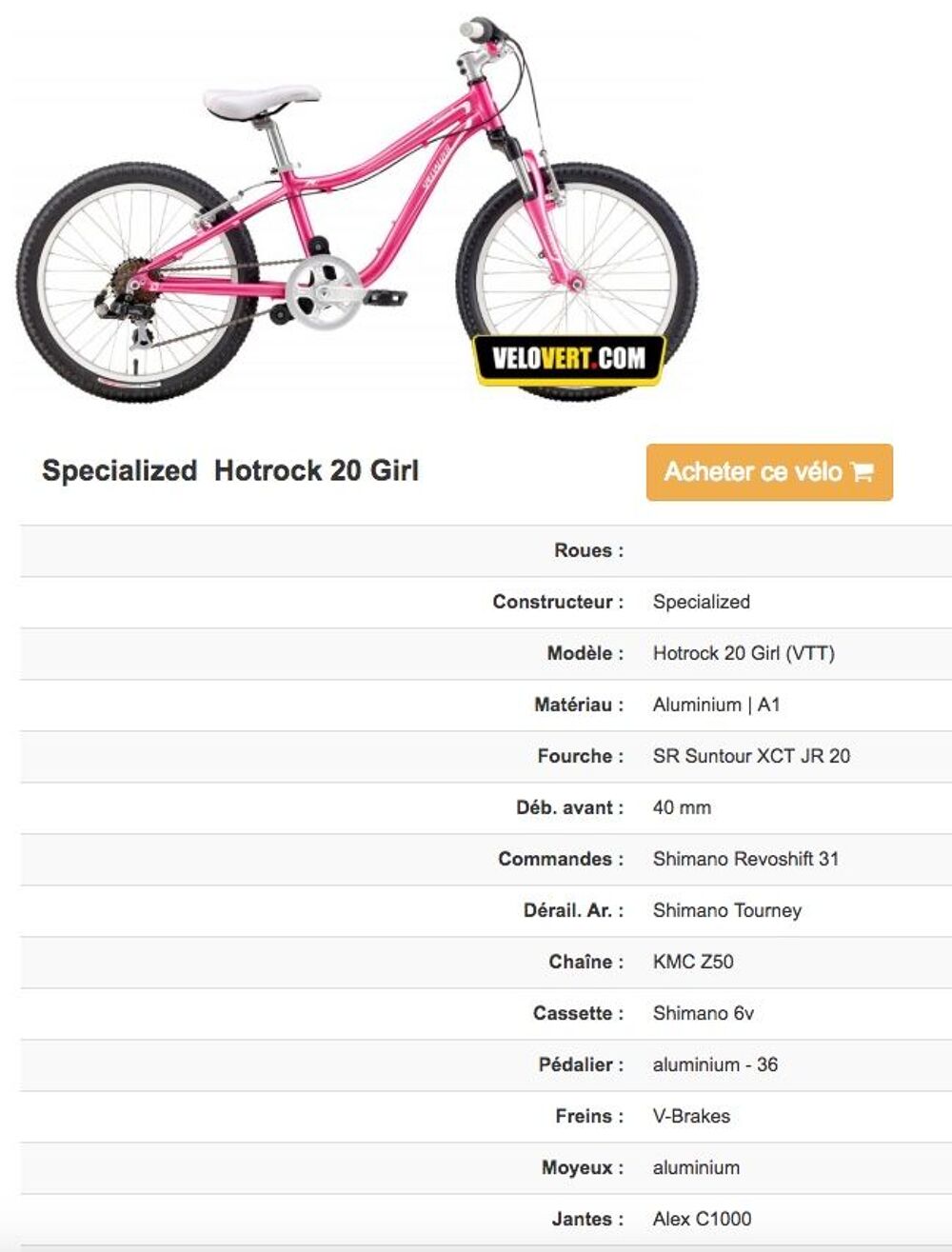 Achetez vtt enfant occasion annonce vente Castelnau le Lez 34