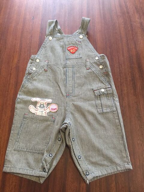 Salopette enfant gar�on ray�e   La compagnie des petit 4 Saleilles (66)