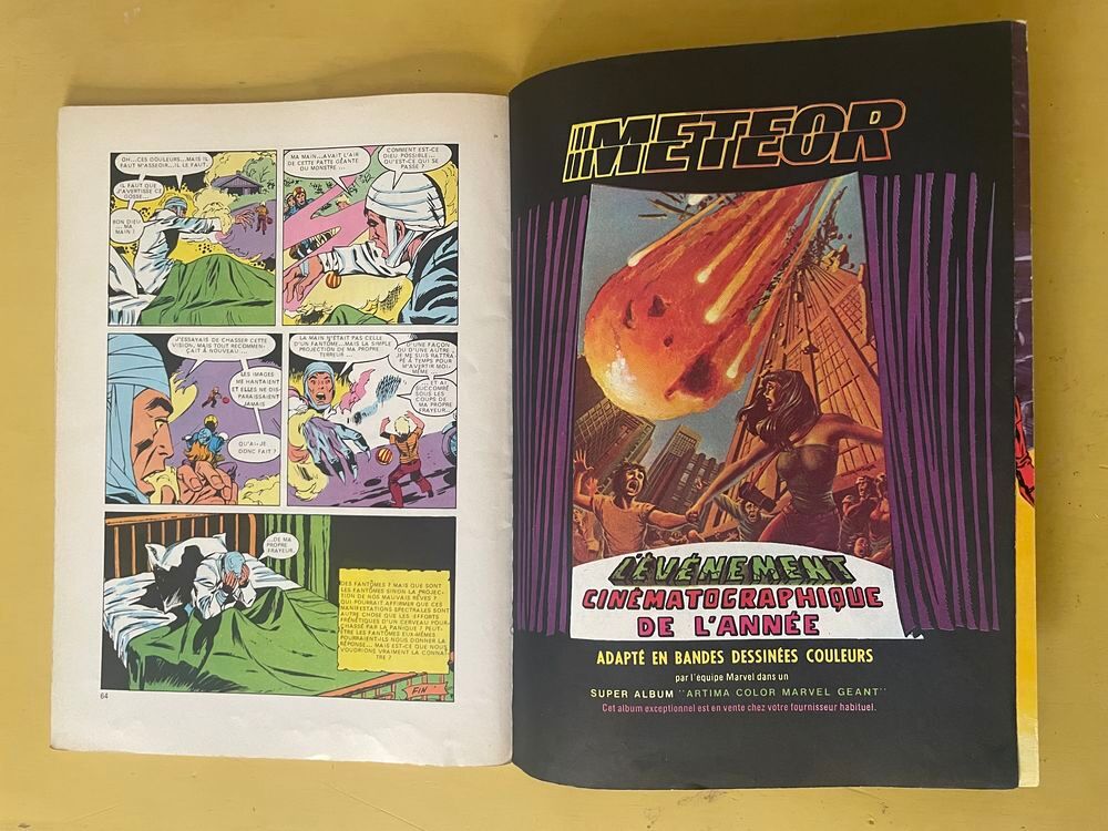 BD EO 1980 HULK fait &eacute;chec au cam&eacute;l&eacute;on Artima Color MARVEL Livres et BD