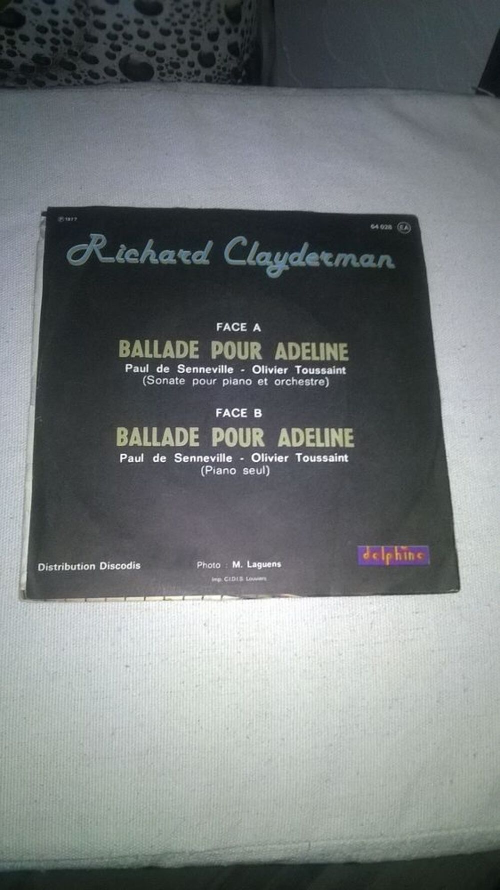 Vinyle 45 T Richard Clayderman
Ballade Pour Adeline
1977
CD et vinyles
