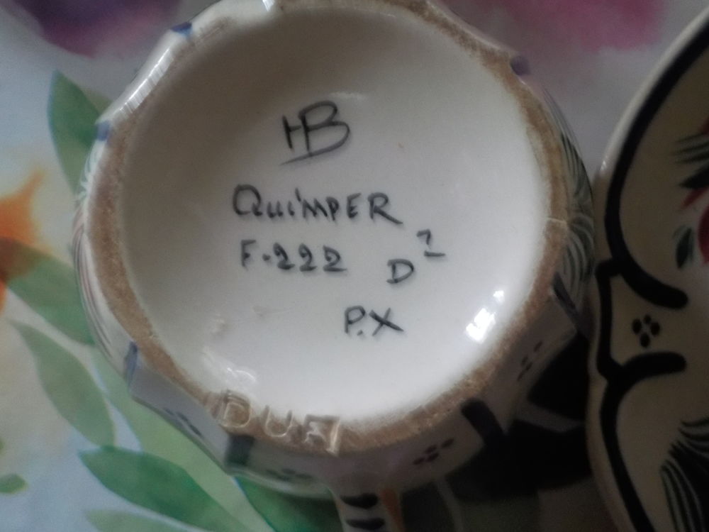 TASSE ET SOUCOUPE HB QUIMPER 