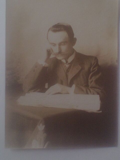 Photo ancienne Fin 19e ou début 20e ? Homme lisant journal ! 5 Nérac (47)