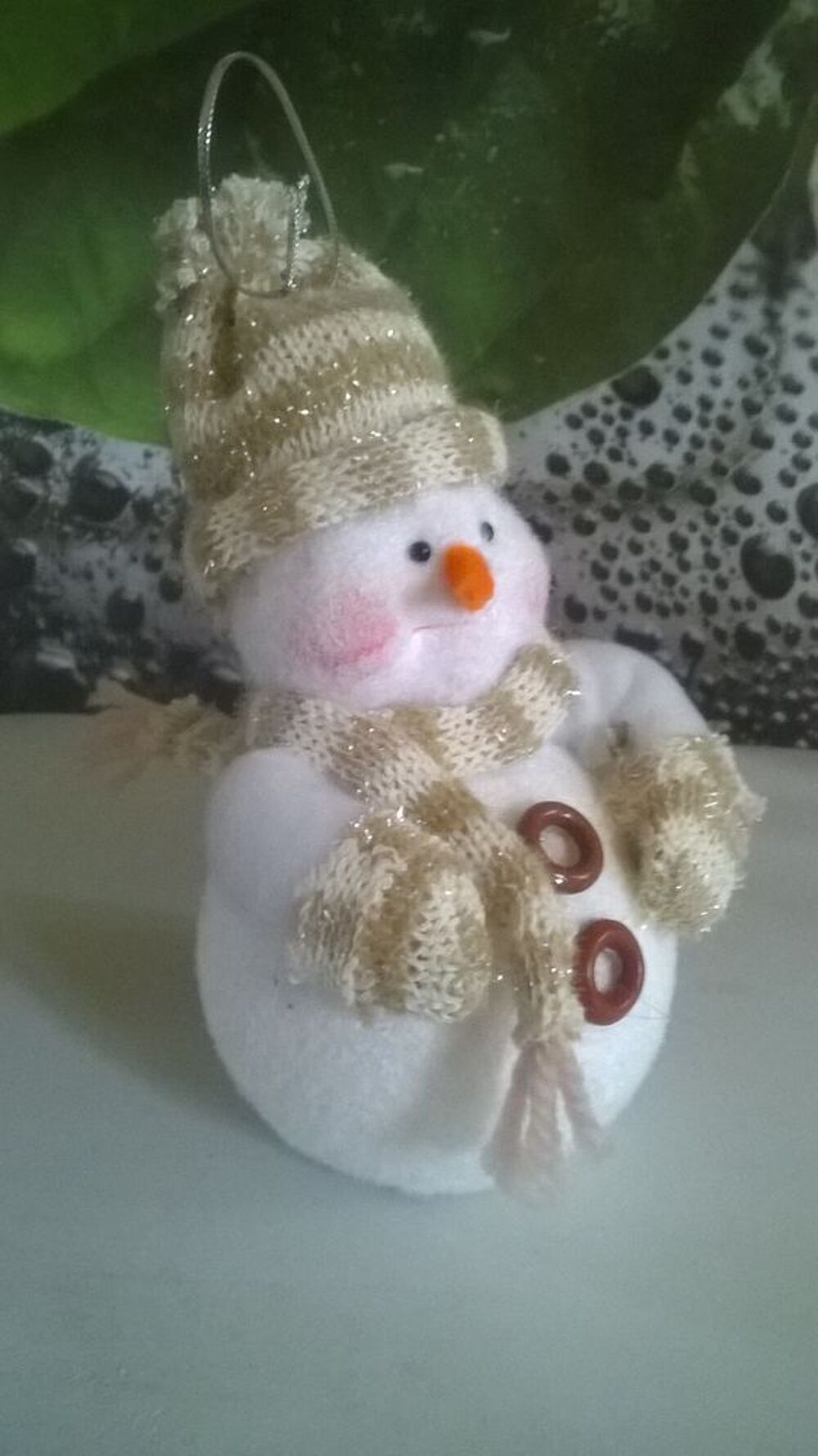 Joli bonhomme de neige &agrave; accrocher
Décoration