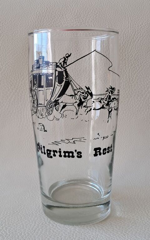 verre à bière pilgrim's rest décor western diligence 5 Carnon Plage (34)