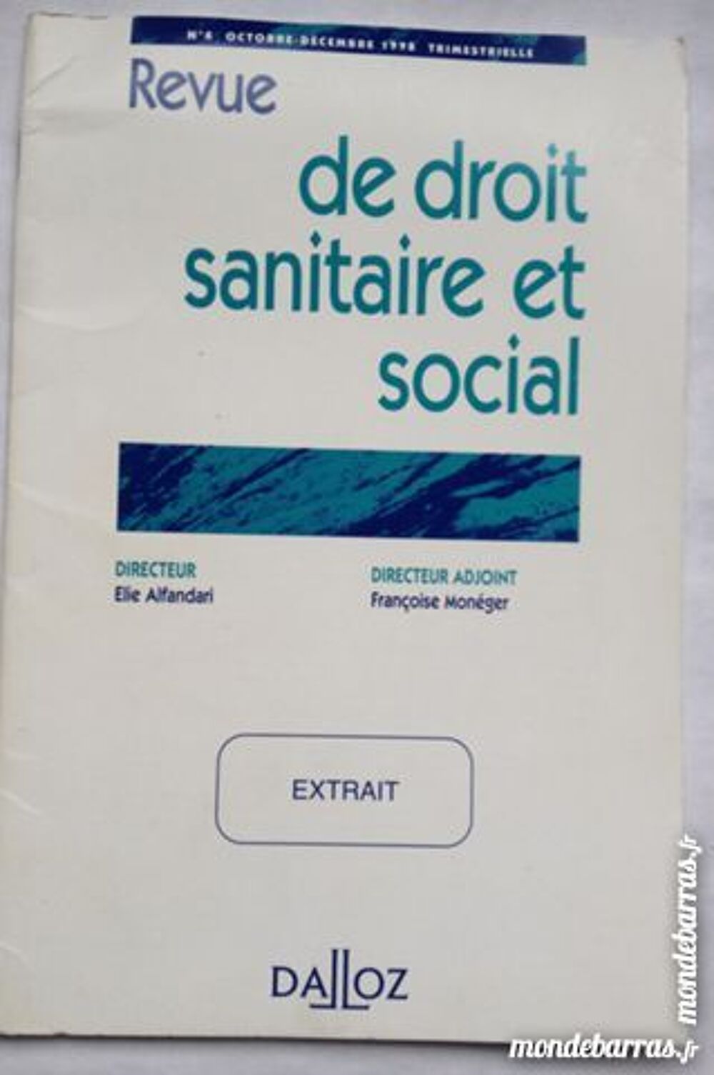 revue de droit sanitaire et social Livres et BD
