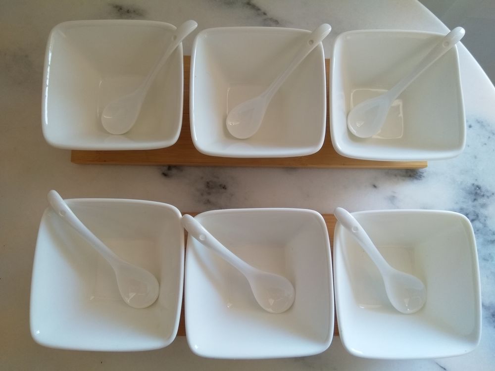 Service de 6 coupelles en porcelaine Cuisine