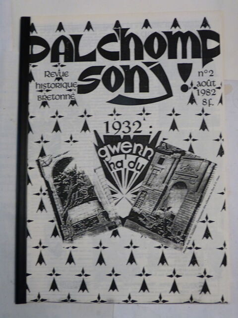 DALCHOMP SONJ N� 2 REVUE HISTORIQUE BRETONNE 8 Brest (29)