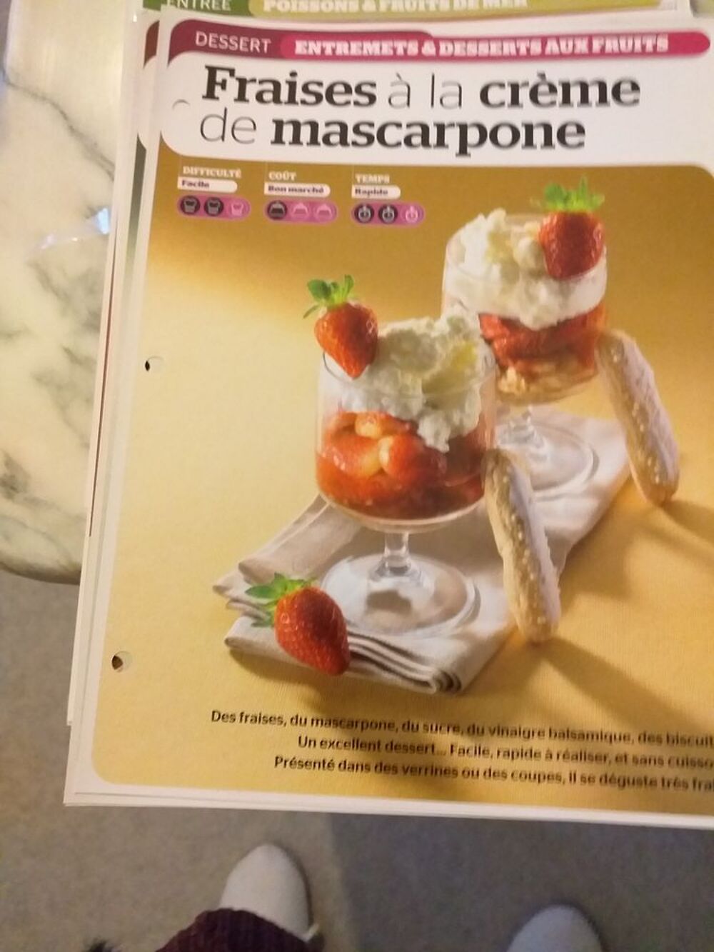 Fiches recettes Cuisine