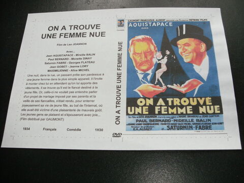 Film :   On a trouve une femme nue   35 Saint-Médard-en-Jalles (33)