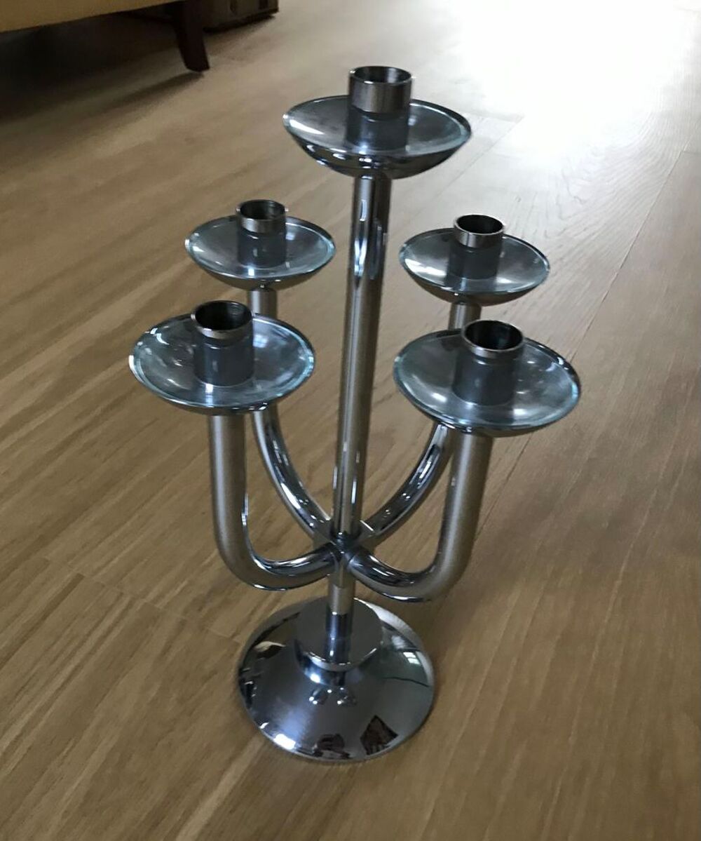 Chandelier en chrome Décoration