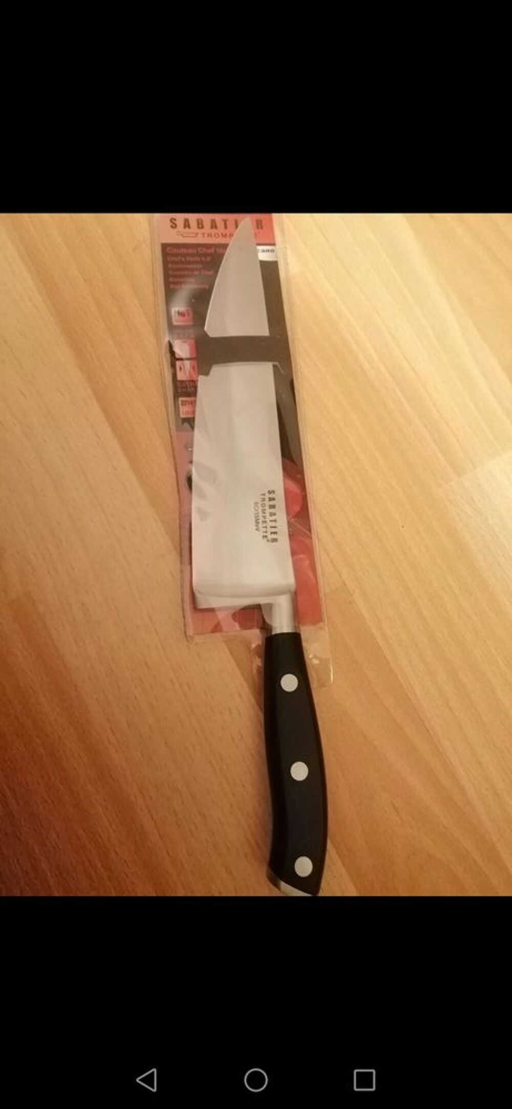 6 couteau sabatier trompette Cuisine