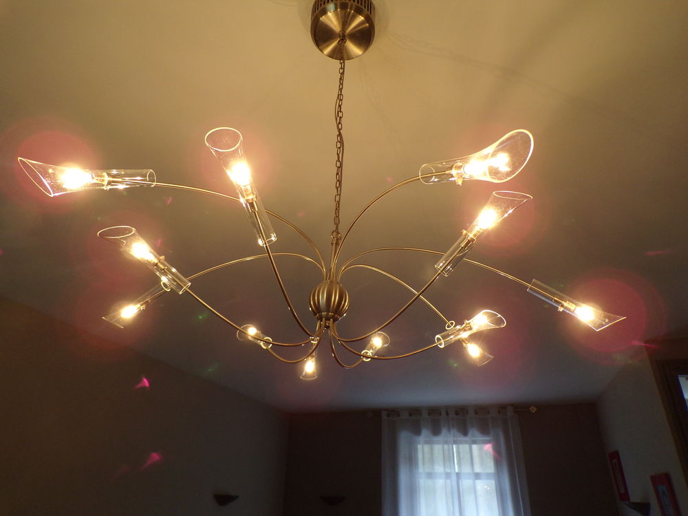 Lustre inox halog&egrave;ne Décoration
