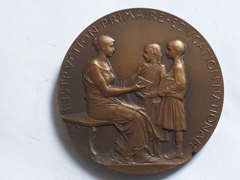 M�daille Instruction Primaire 40 Bordeaux (33)