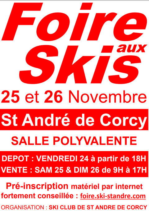 FOIRE AUX SKIS DE SAINT ANDRE DE CORCY 1 Saint-Andr-de-Corcy (01)