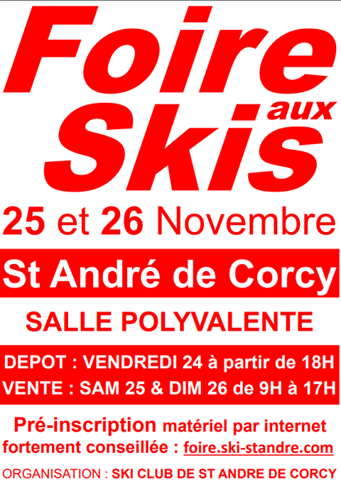 FOIRE AUX SKIS DE SAINT ANDRE DE CORCY 1 Saint-André-de-Corcy (01)