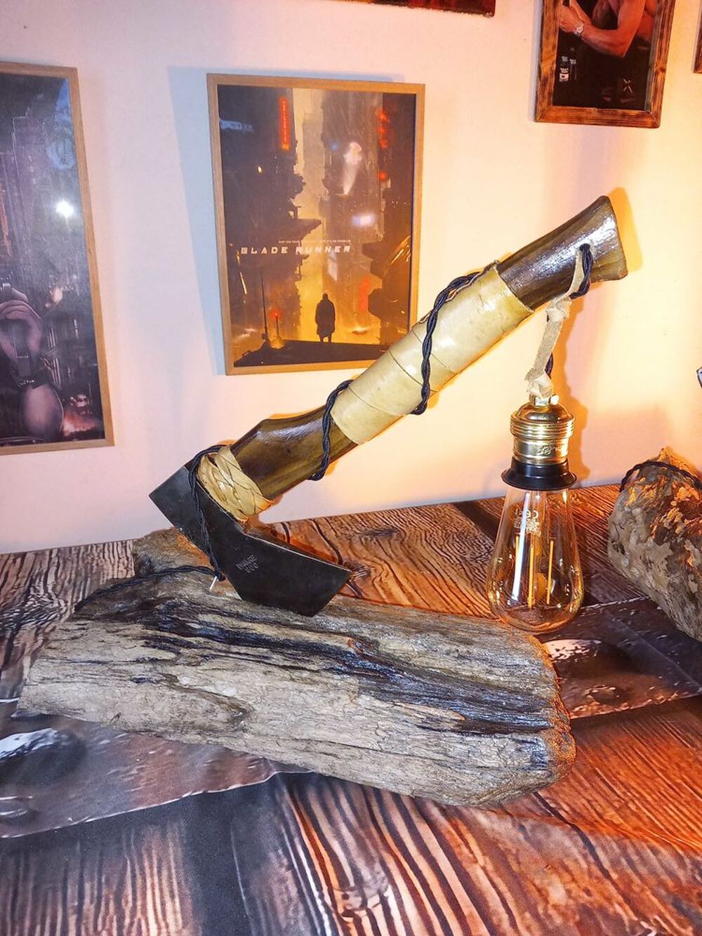 lampe hache vintage Décoration