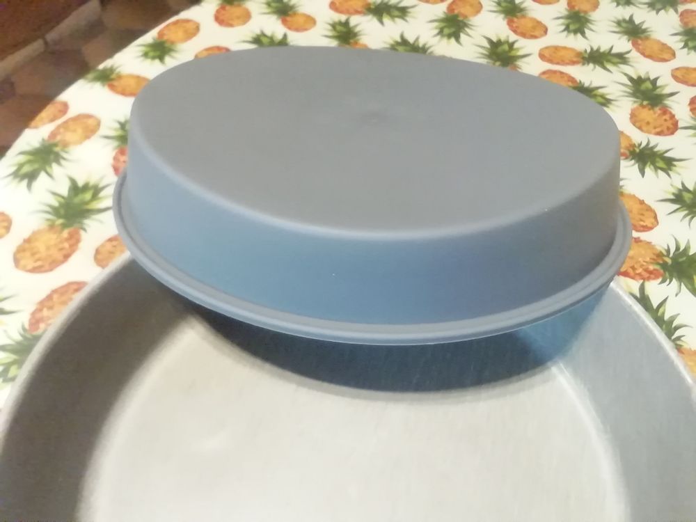 Plat rond alu avec moule silicone neuf Cuisine