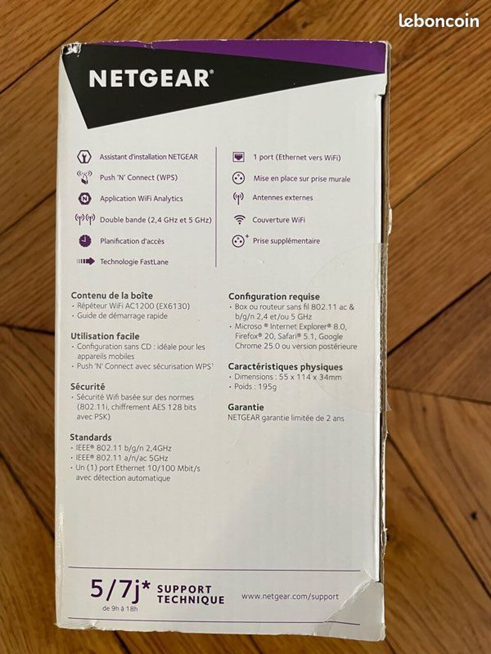 R&eacute;p&eacute;teur Wifi Netgear AC1200 dual band Matériel informatique