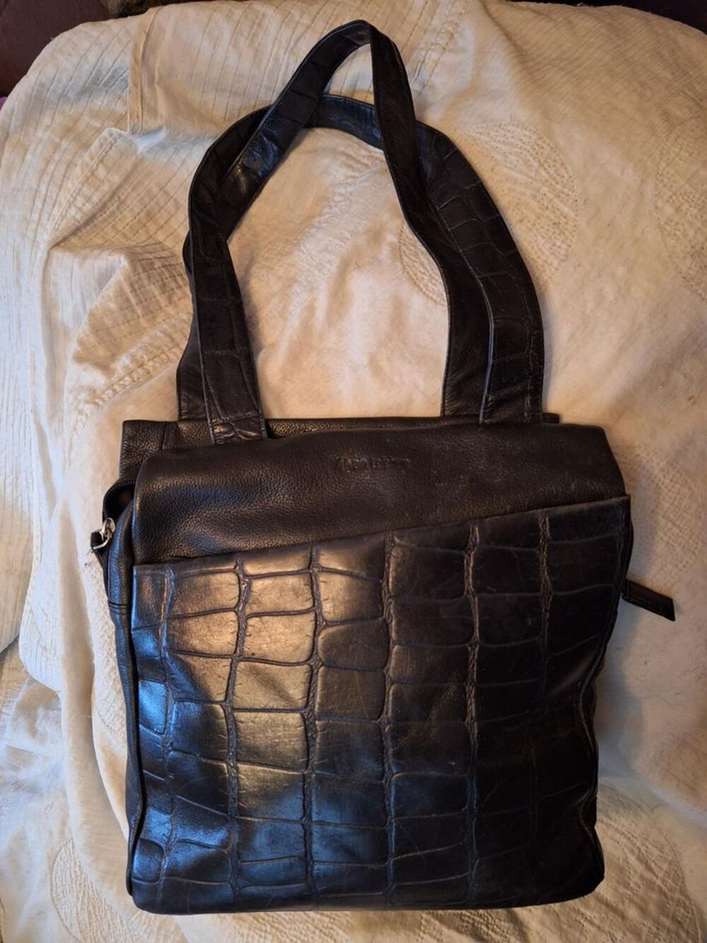 Sac cuir v&eacute;ritable de marque Sylvain LEFEBVRE Maroquinerie
