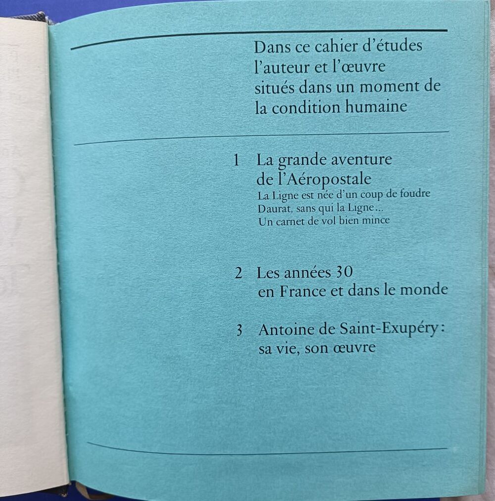 SAINT EXUPERY : trois romans - Courrier Sud / vol de minuit Livres et BD